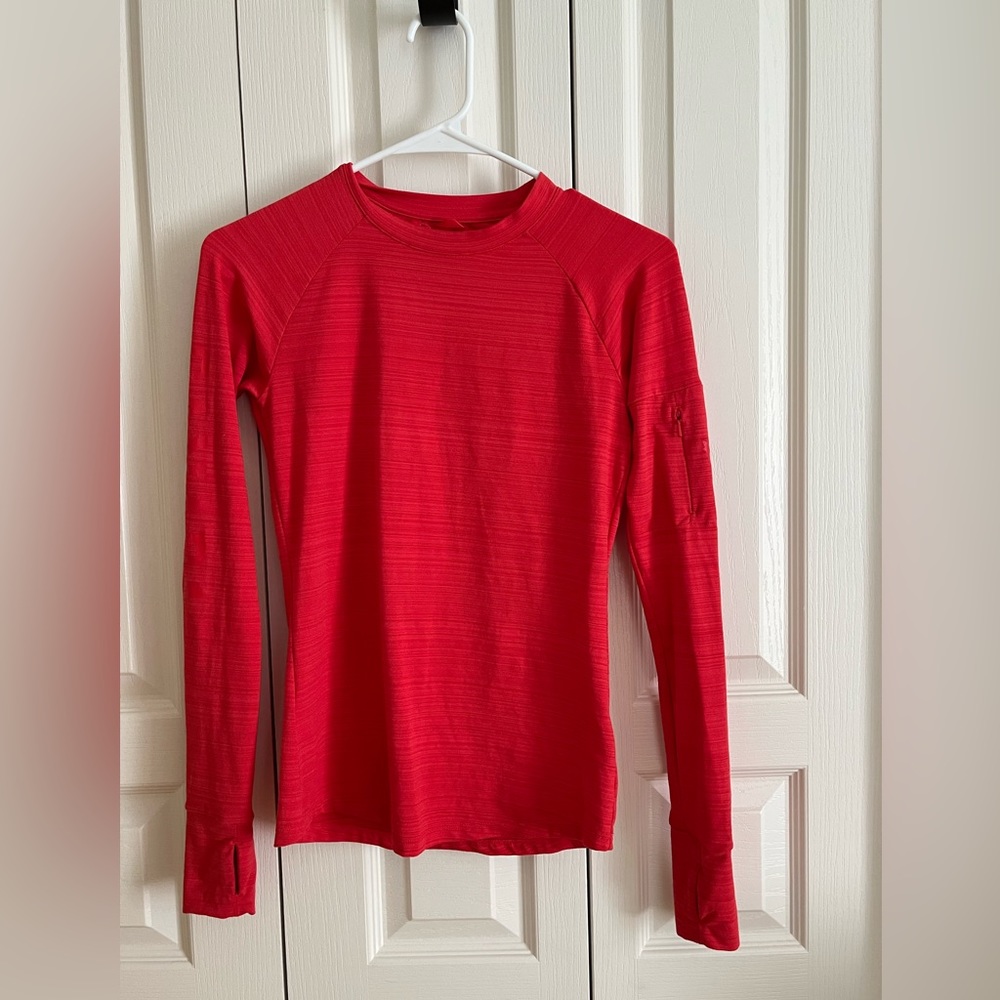 HBC Sport Red Canada Long Sleeve Shirt in XS